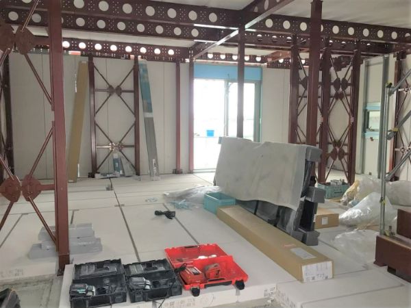 3000万円台後半のキュービックルーミーの工事中の寝室