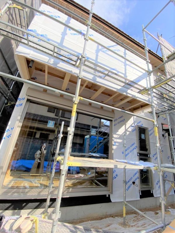 ヤマダホームズの工事現場